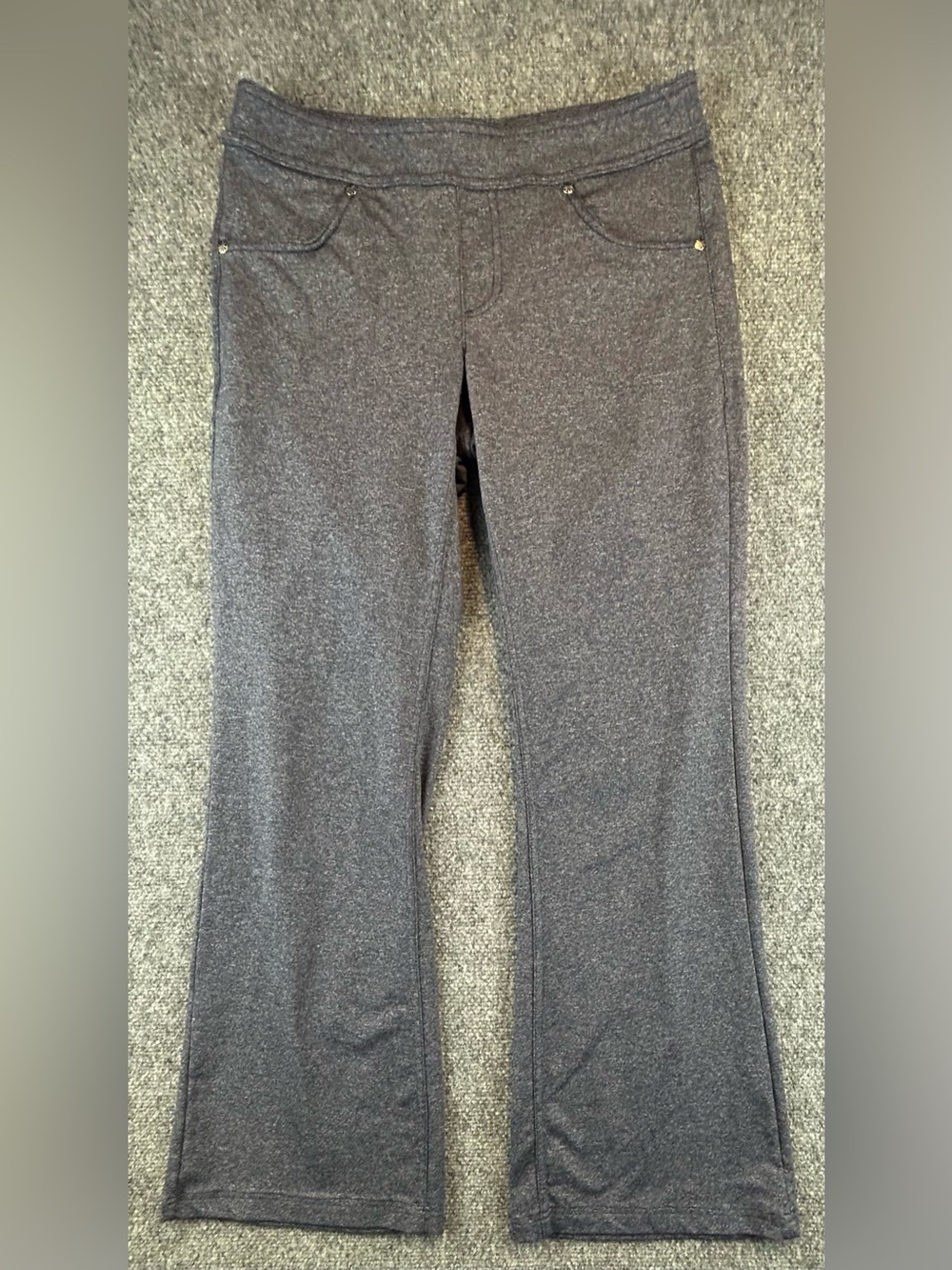 Athleta Bettona Women’s Classic Flare Pants Size Small Heathered Blue Yoga